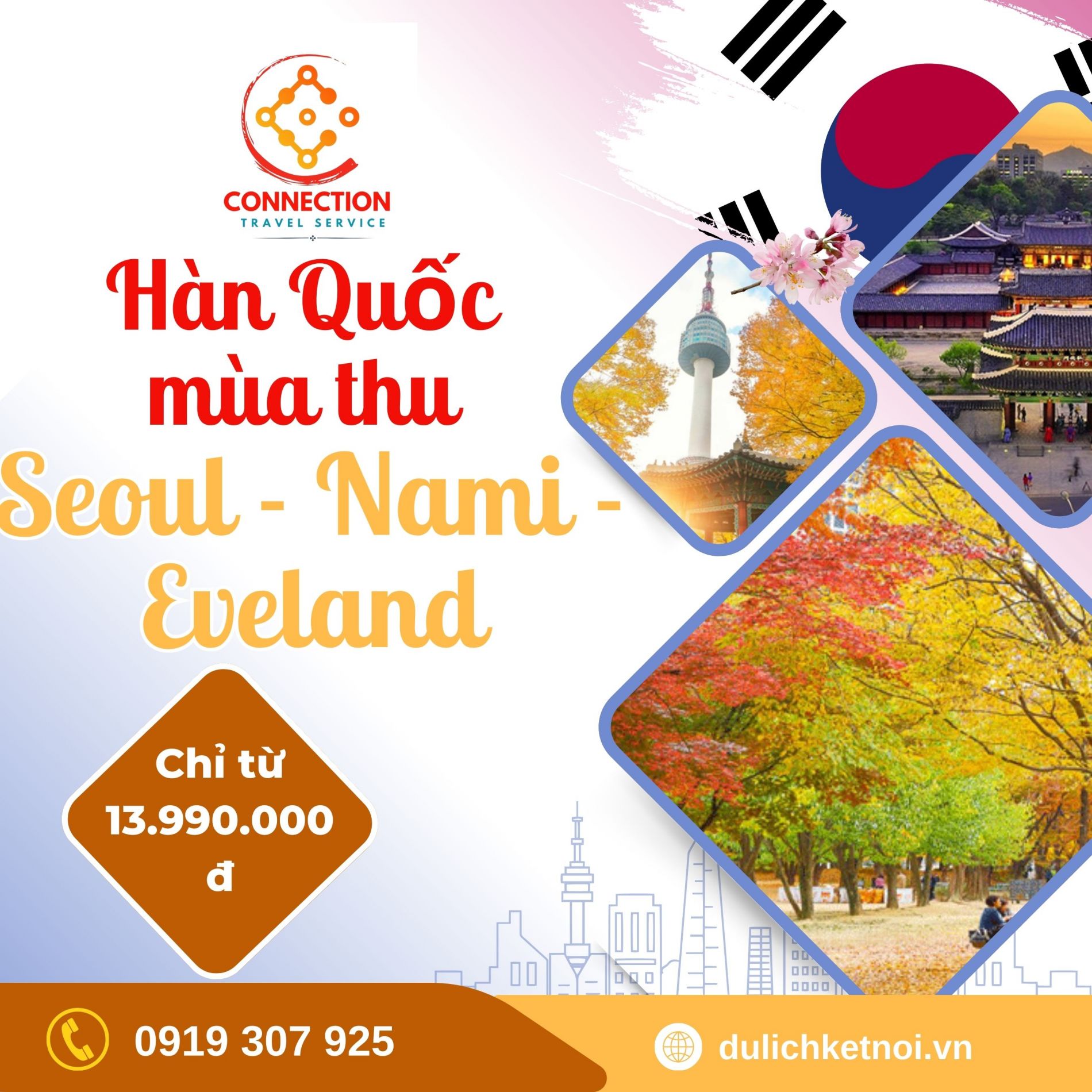 TOUR HÀN QUỐC: SEOUL - NAMI - EVERLAND | 5N5Đ