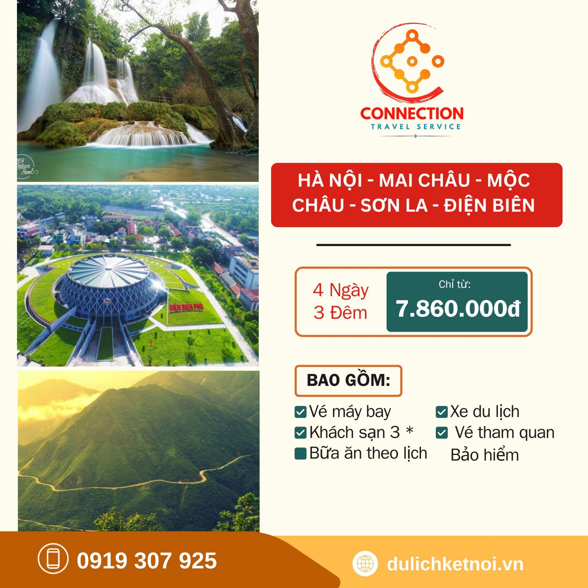 Tour: TP.HCM | Mai Châu | Mộc Châu | Điện Biên - 4N3Đ