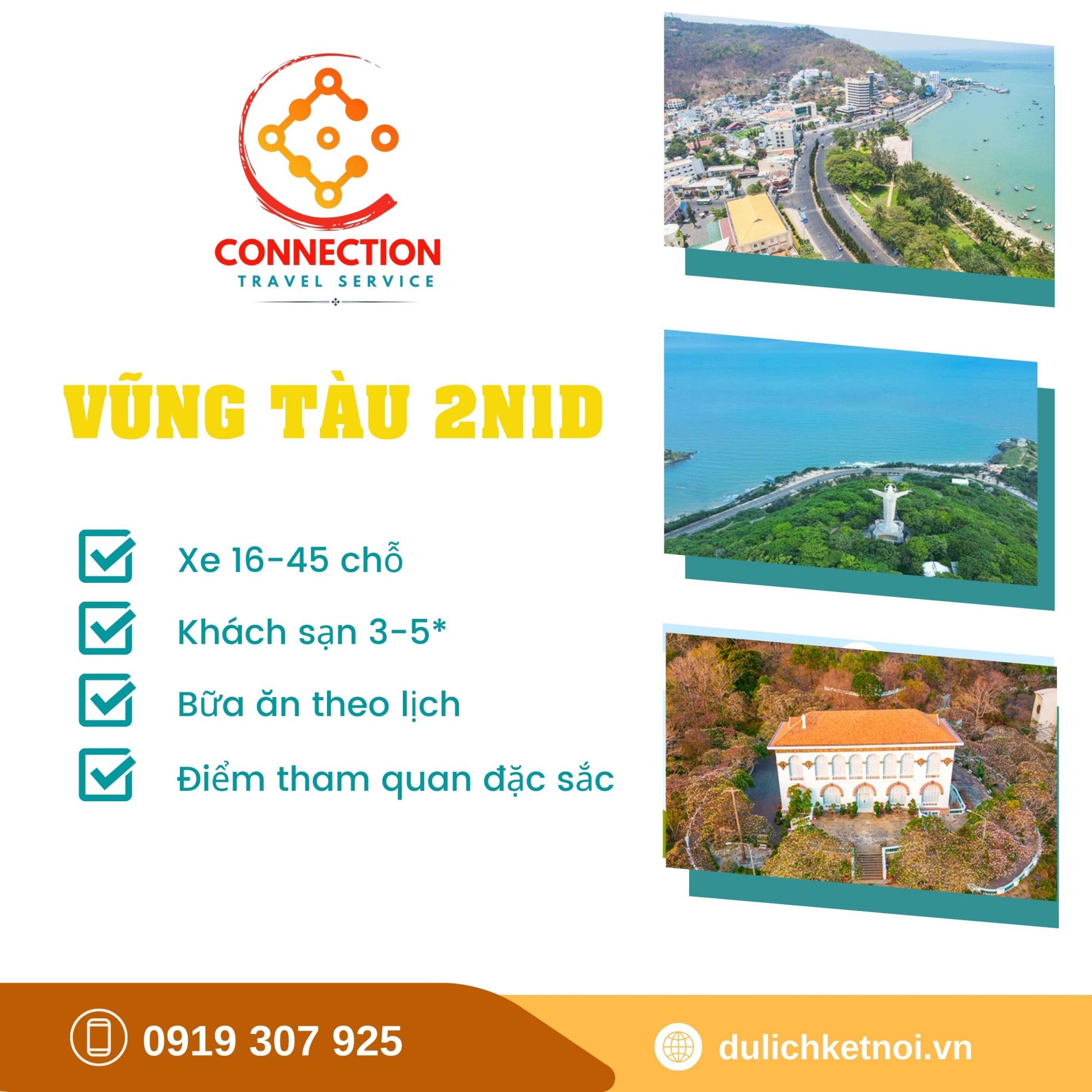 Tour TPHCM - Biển Vũng Tàu 2N1Đ